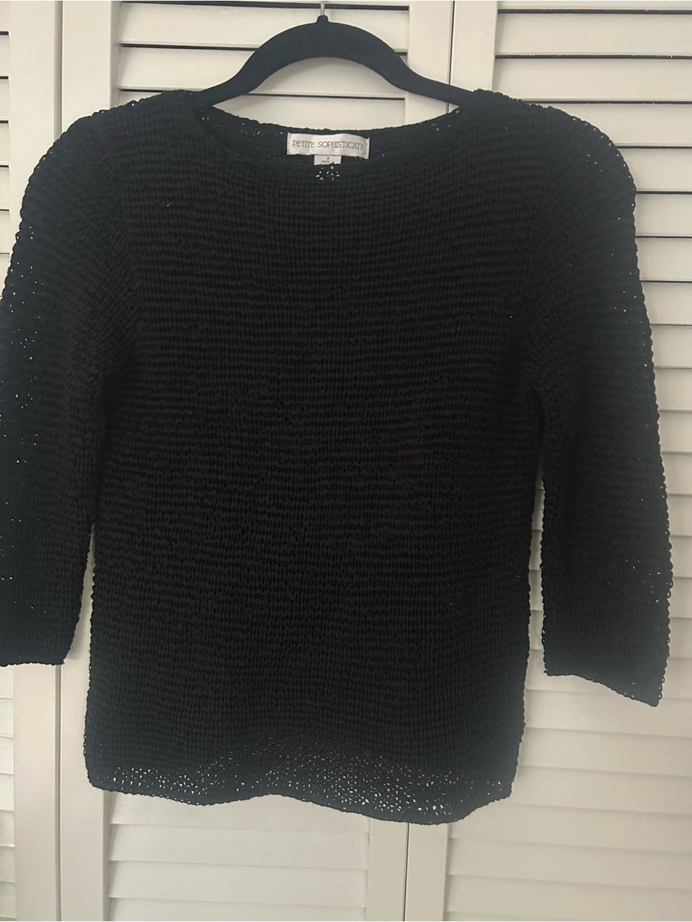 Petite Ribbon Knit Sweater